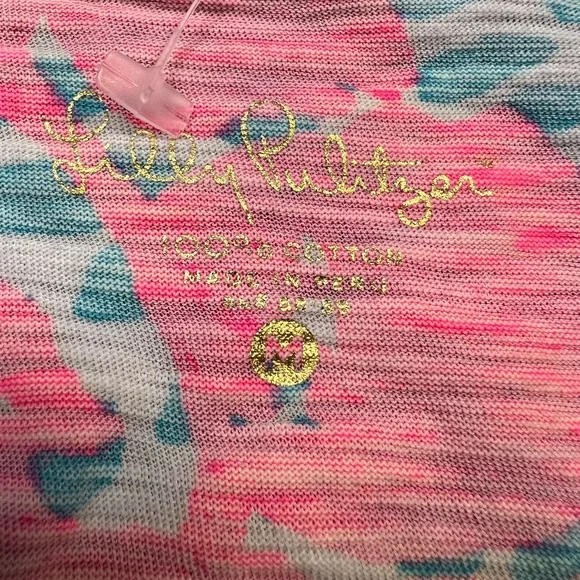 Lilly Pulitzer Women's Pink and Blue Shirt - Picture 6 of 11